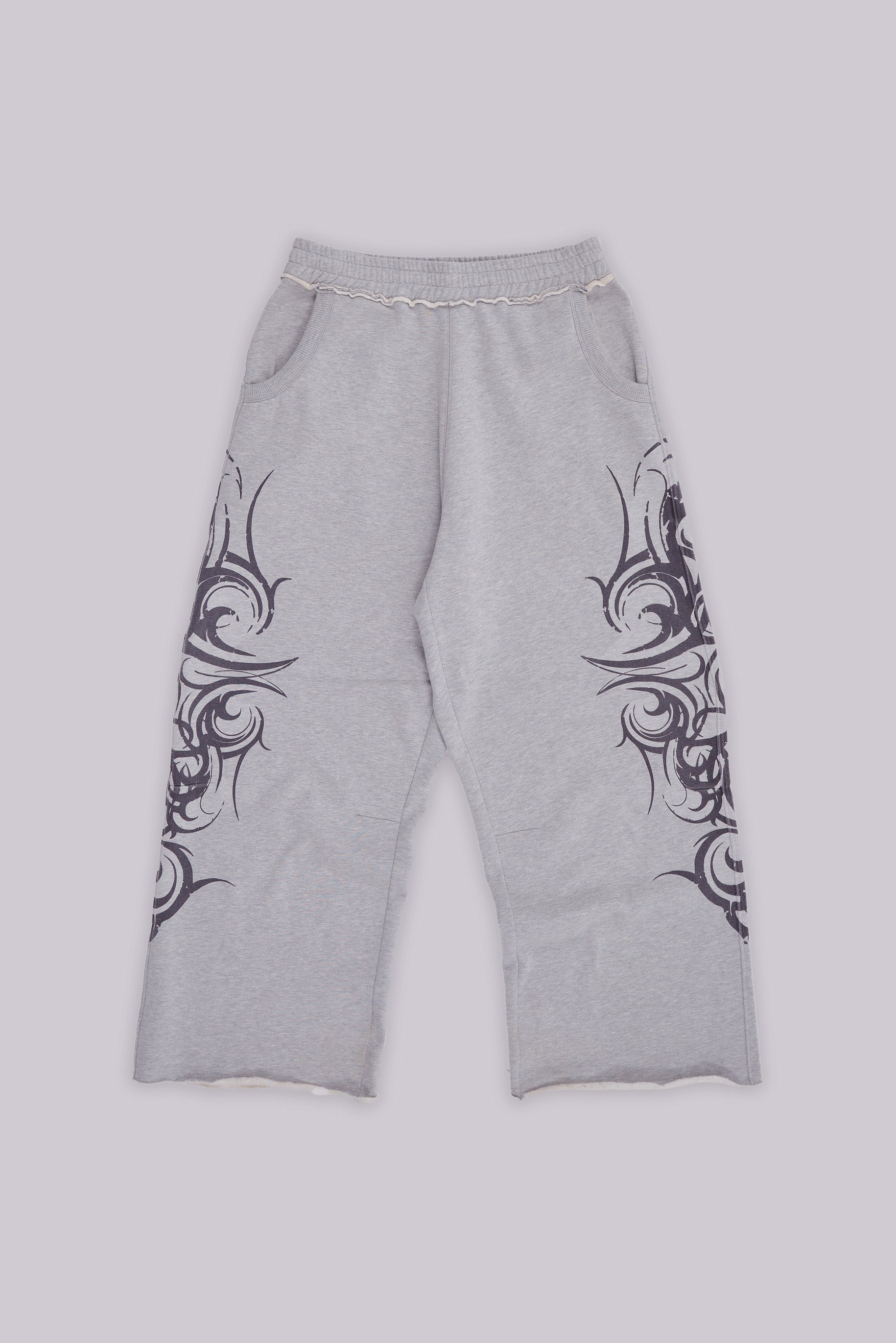 Grey Baggy Blade Joggers