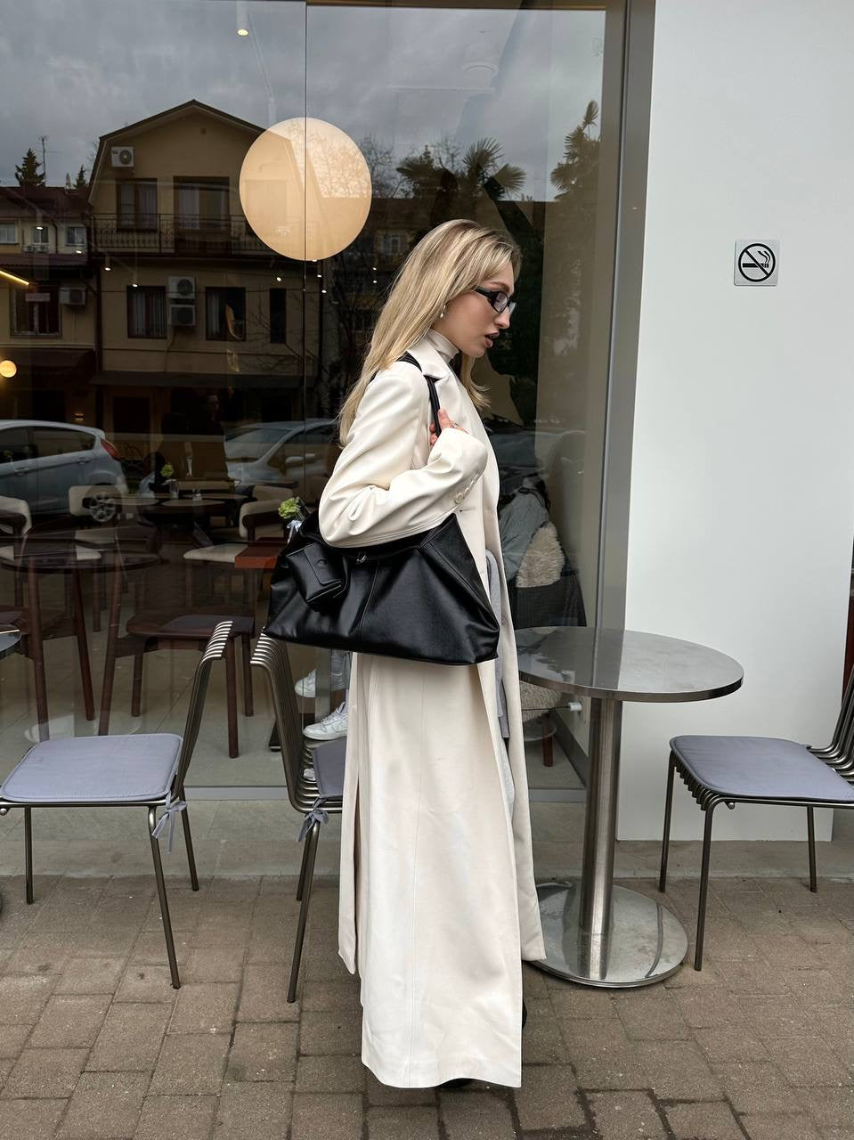 LA FORMA DUO  BOGDANA— shoulder bag made from genuine leather