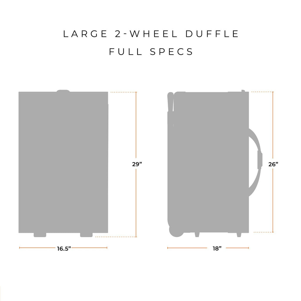 Large Two-Wheel Duffle