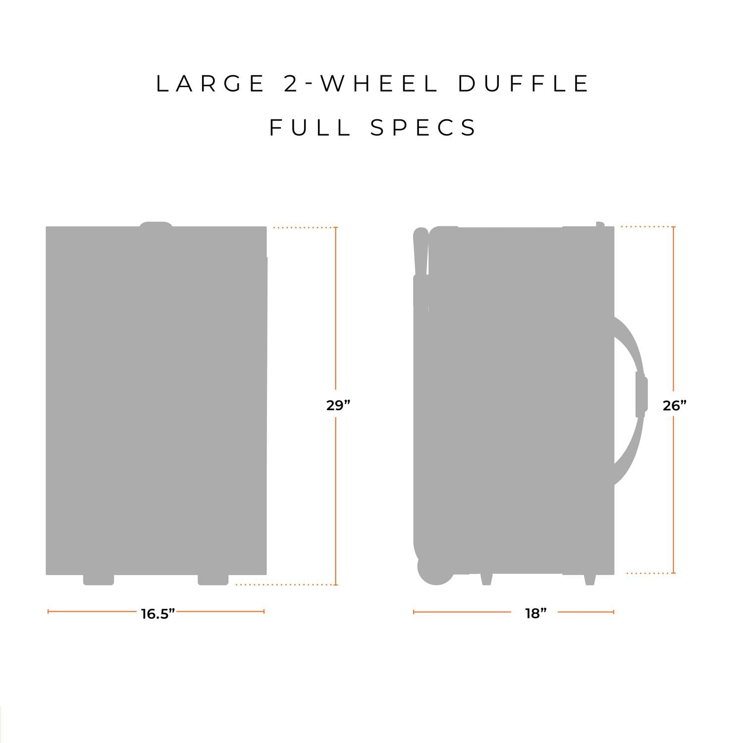 Large Two-Wheel Duffle