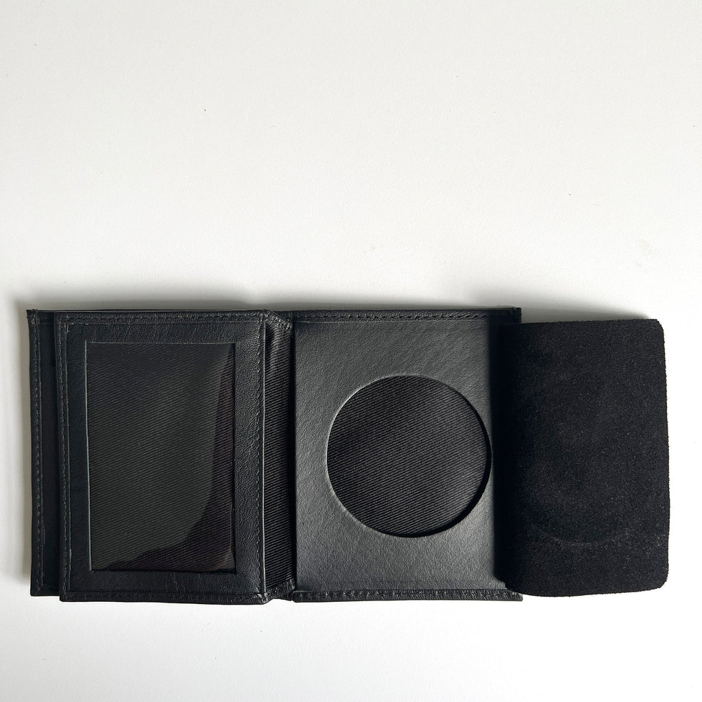 Leather Badge Holder Wallet