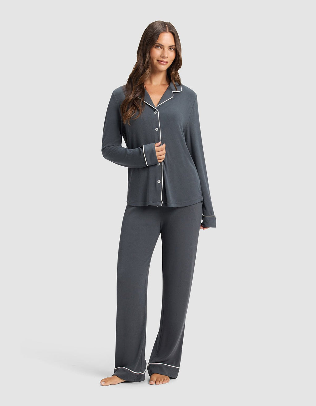 Women's Bamboo Rib-Knit Classic Pajama Pant - Last Chance