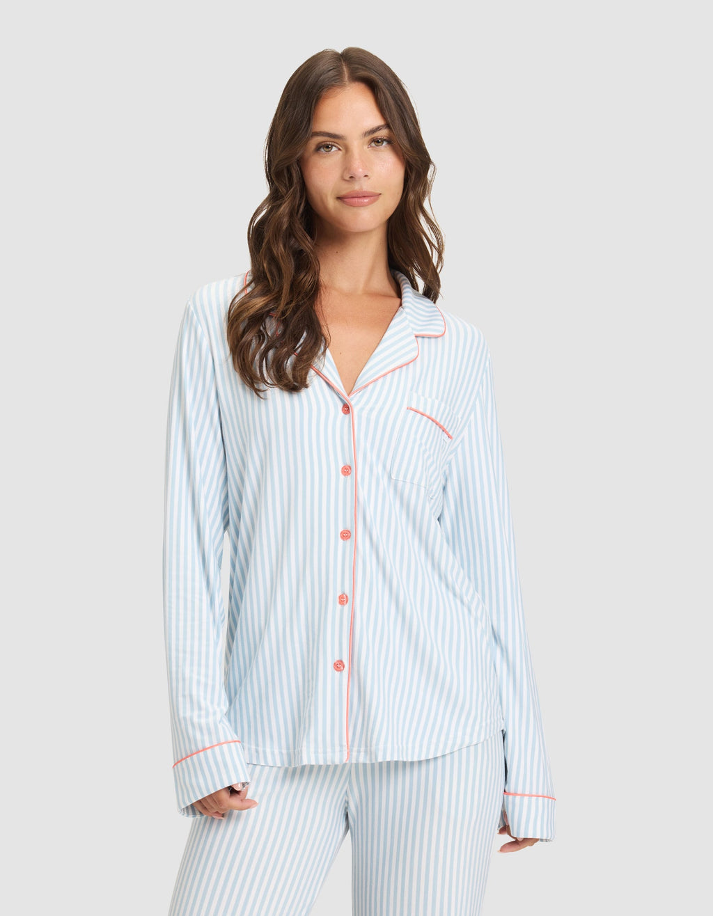 Women's Bamboo Stretch-Knit Long Sleeve Pajama Top - Last Chance