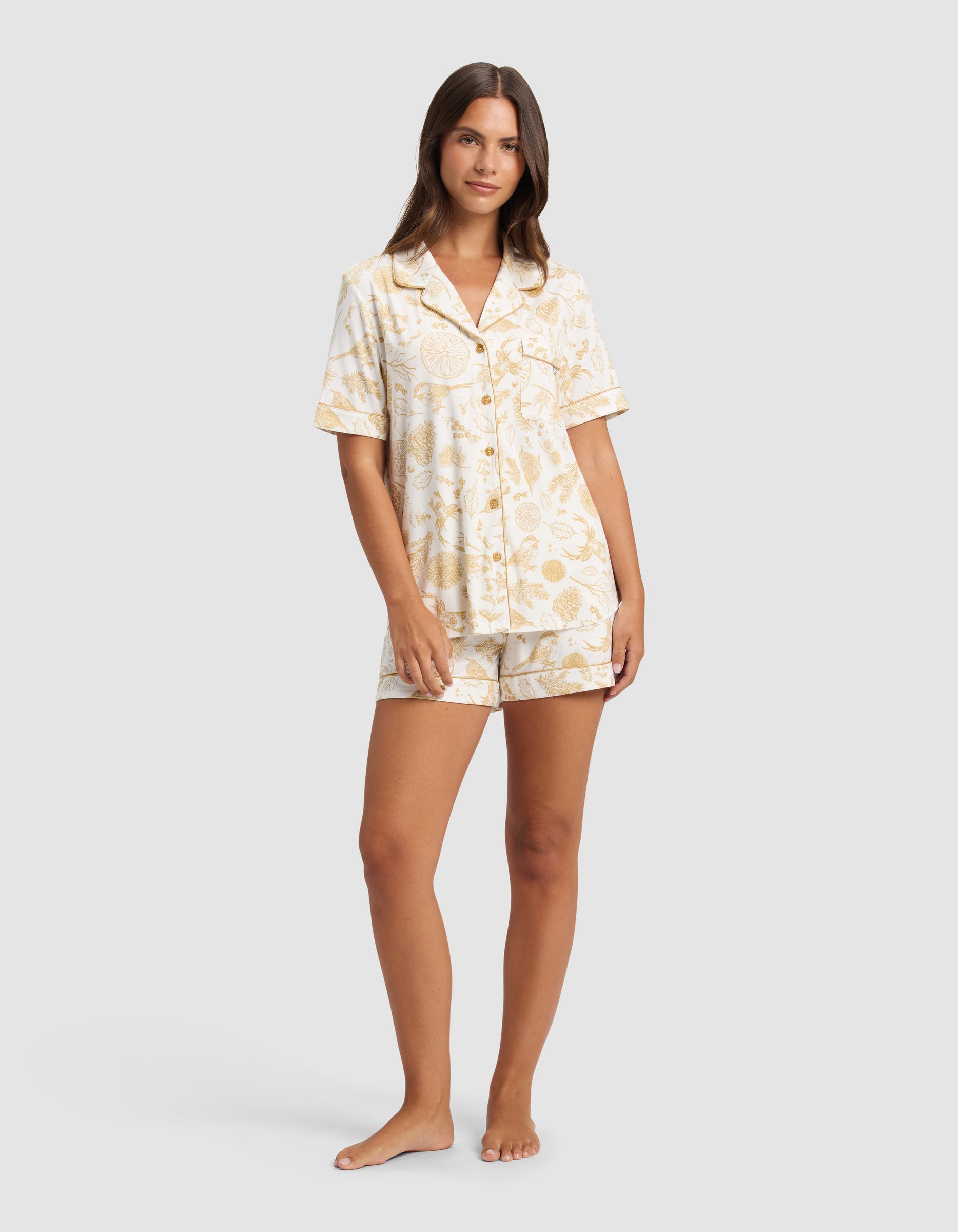 Women's Bamboo Stretch-Knit Short Sleeve Pajama Top - Last Chance