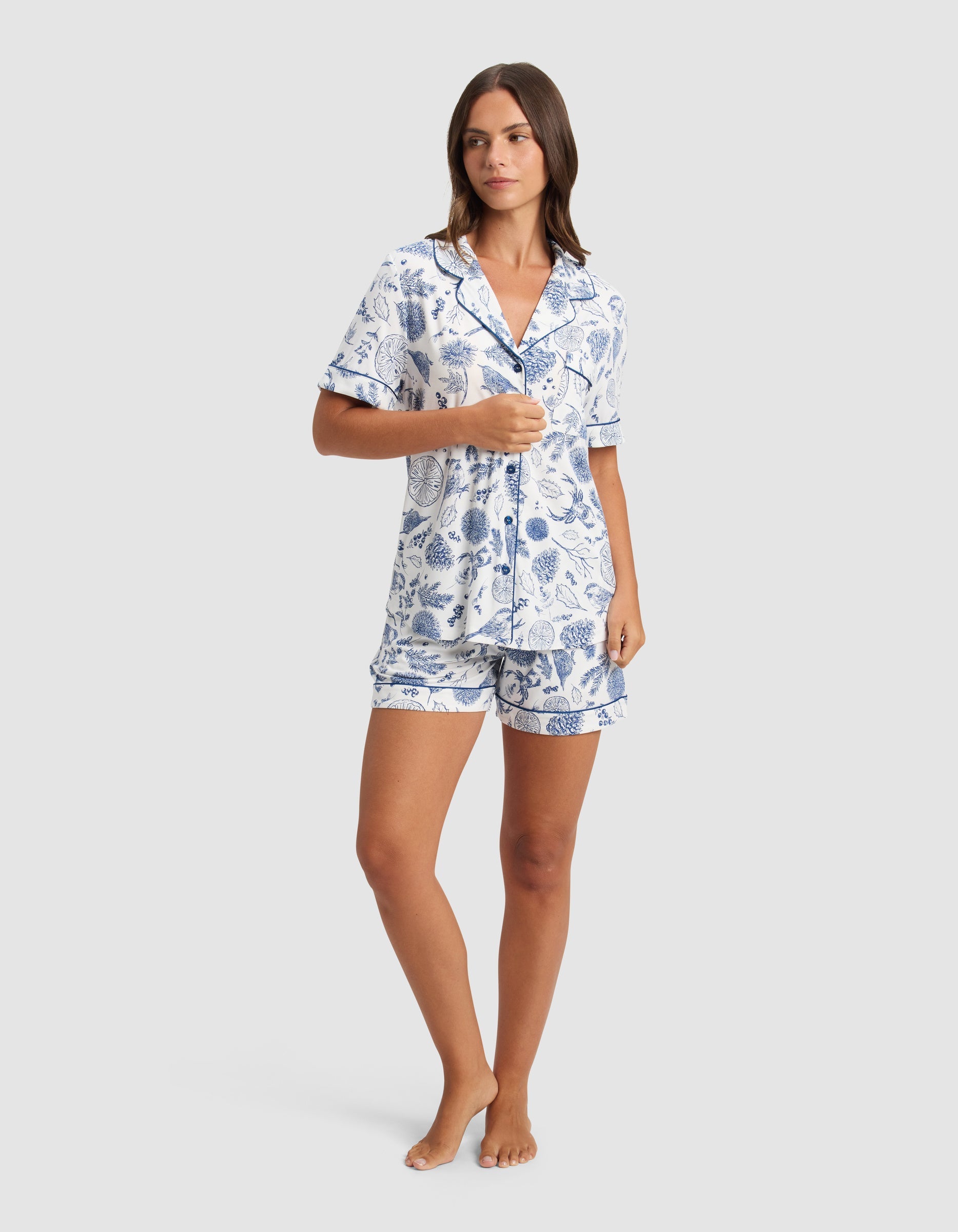 Women's Bamboo Stretch-Knit Short Sleeve Pajama Top - Last Chance