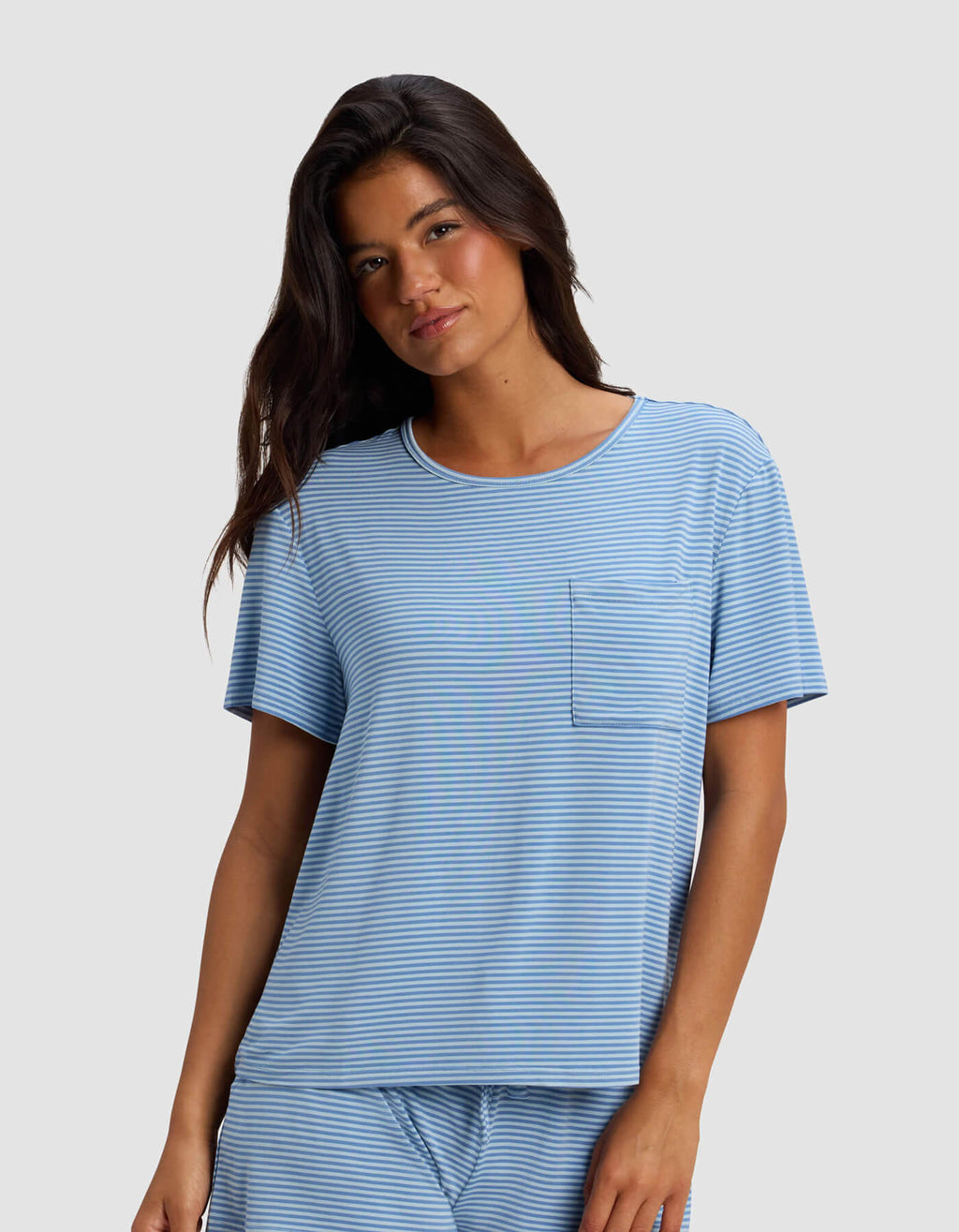 Women's Bamboo Stretch-Knit Lounge Tee & Pants Set