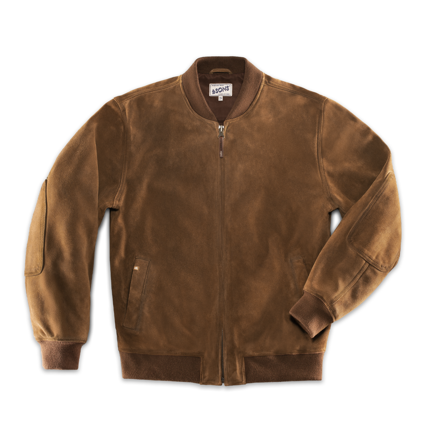 Buck Ridge Suede Bomber Tan