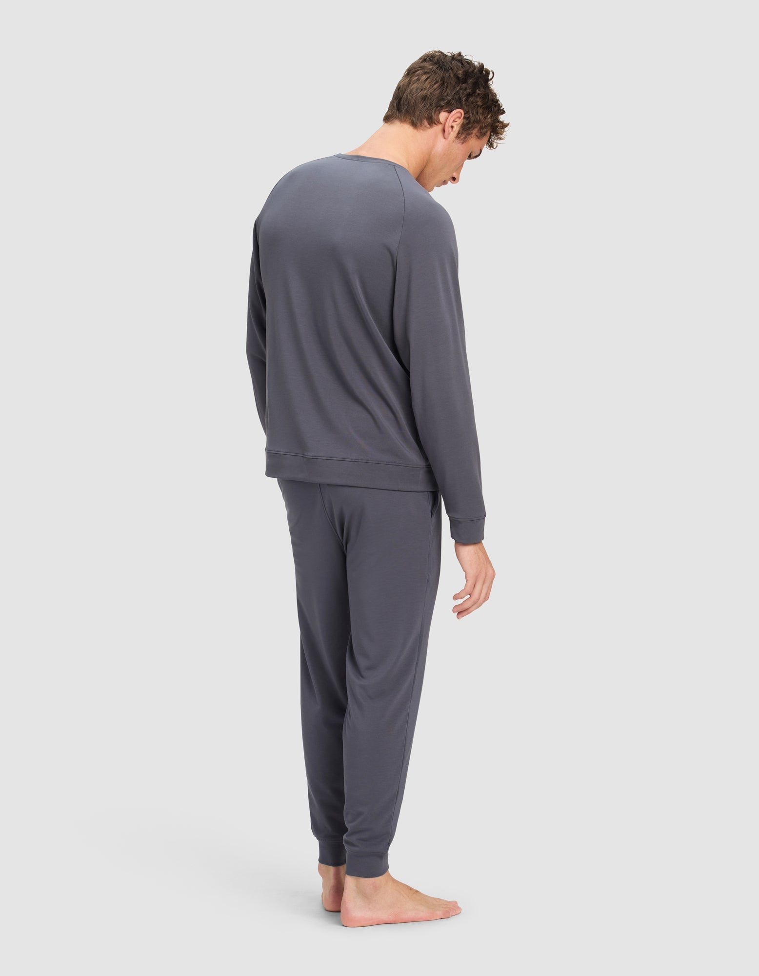 Men's Brushed Bamboo Pullover Crew - Last Chance