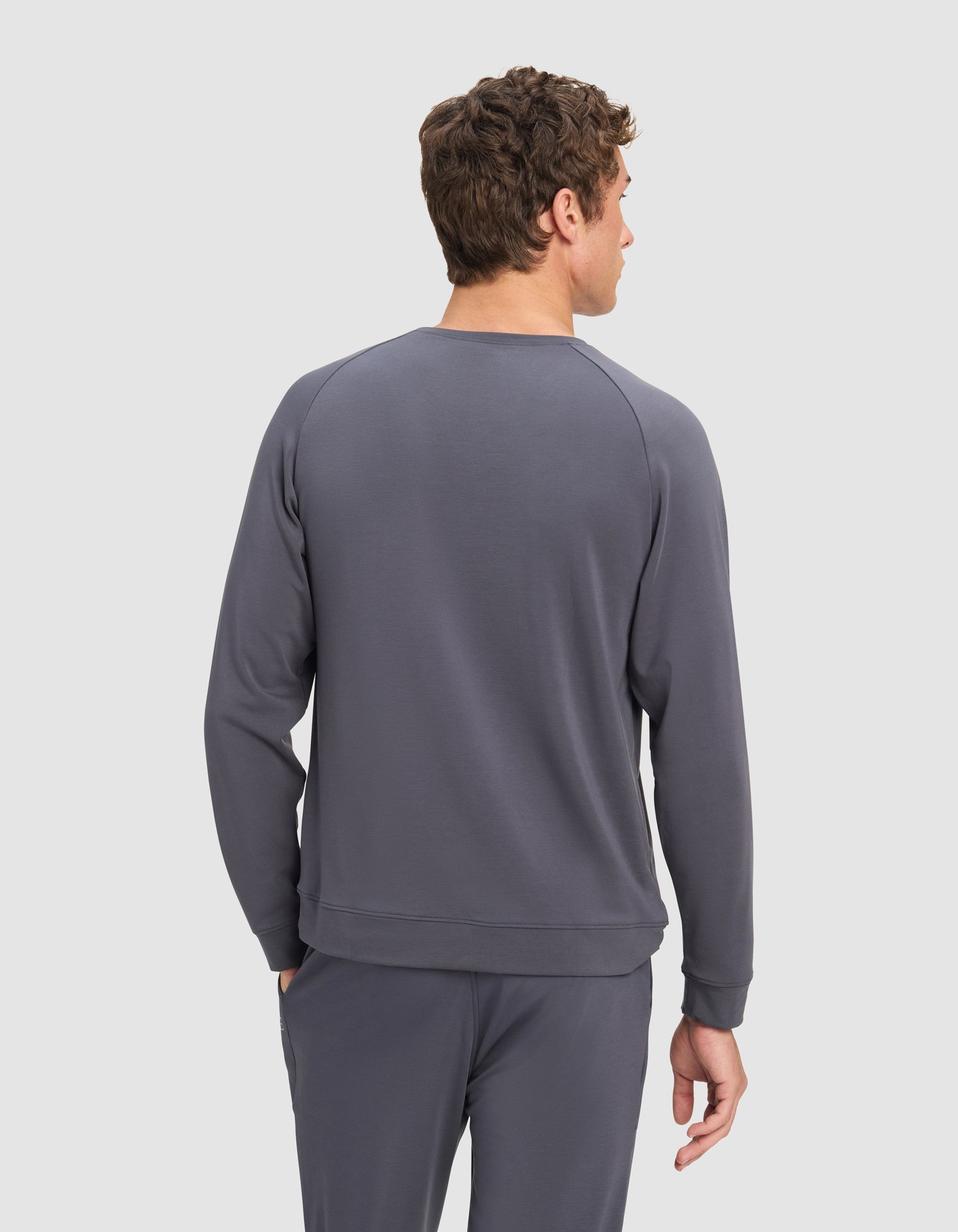 Men's Brushed Bamboo Pullover Crew - Last Chance