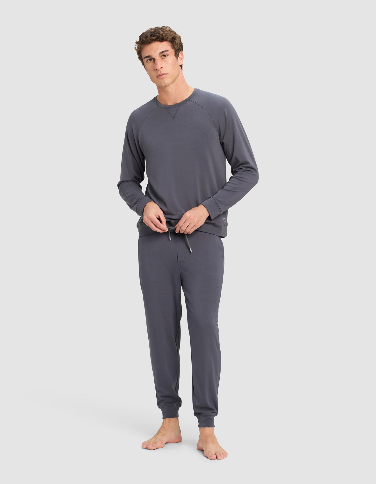 Men's Brushed Bamboo Pullover Crew - Last Chance