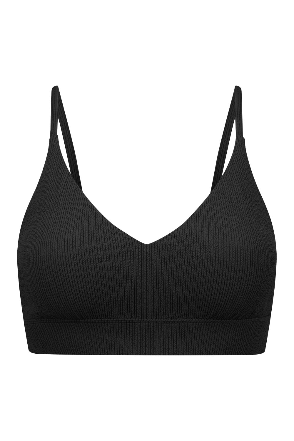 Byron Adjustable Bikini Top - Black Texture