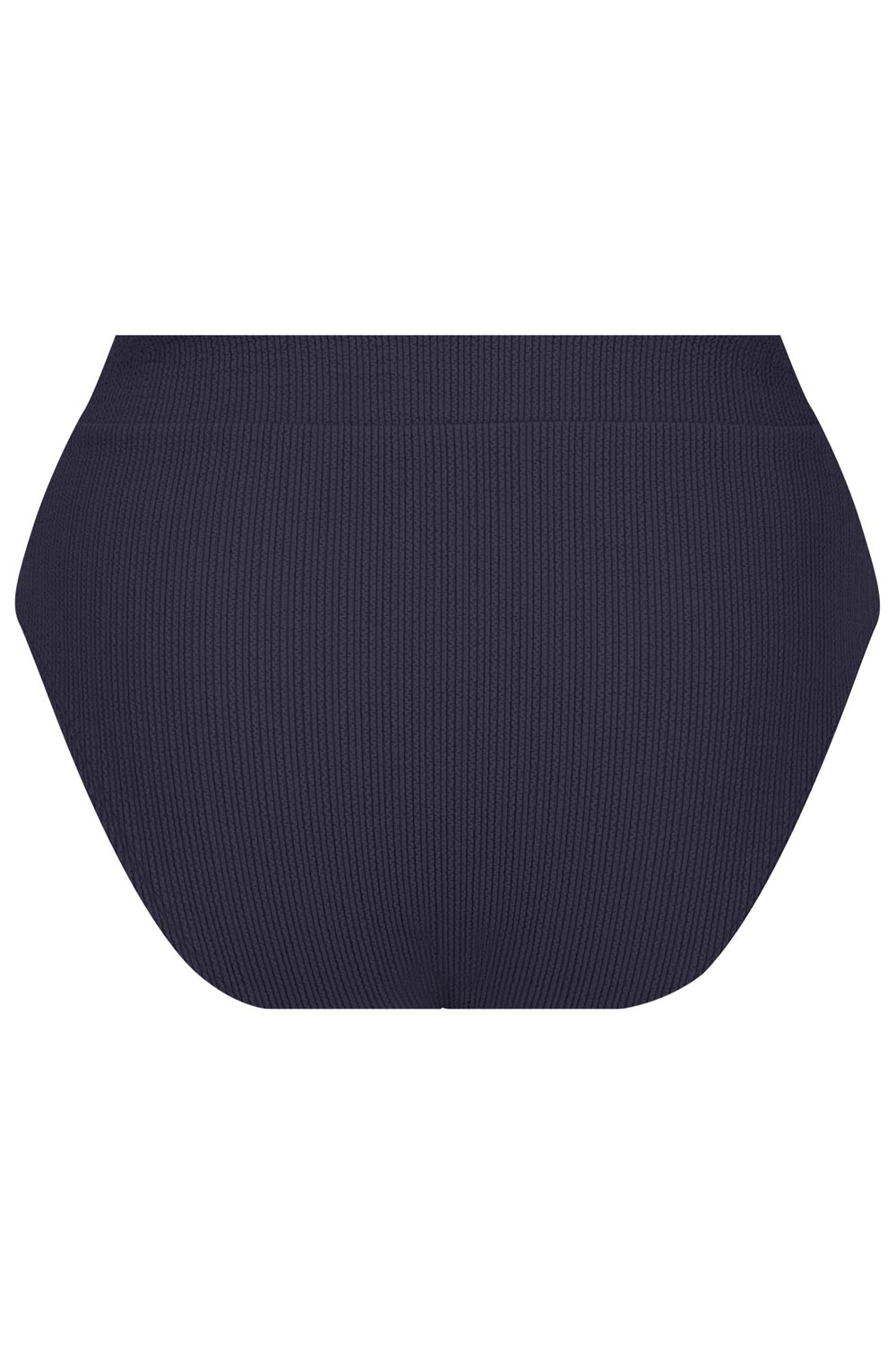 Byron High Waisted Bikini Bottom - Navy Texture