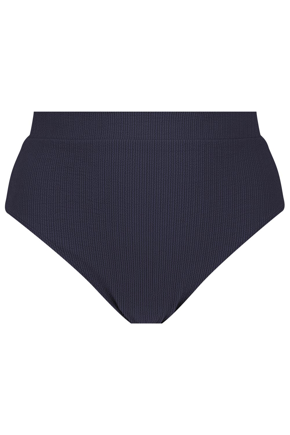 Byron High Waisted Bikini Bottom - Navy Texture