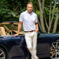 Cutaway Collar Polo White