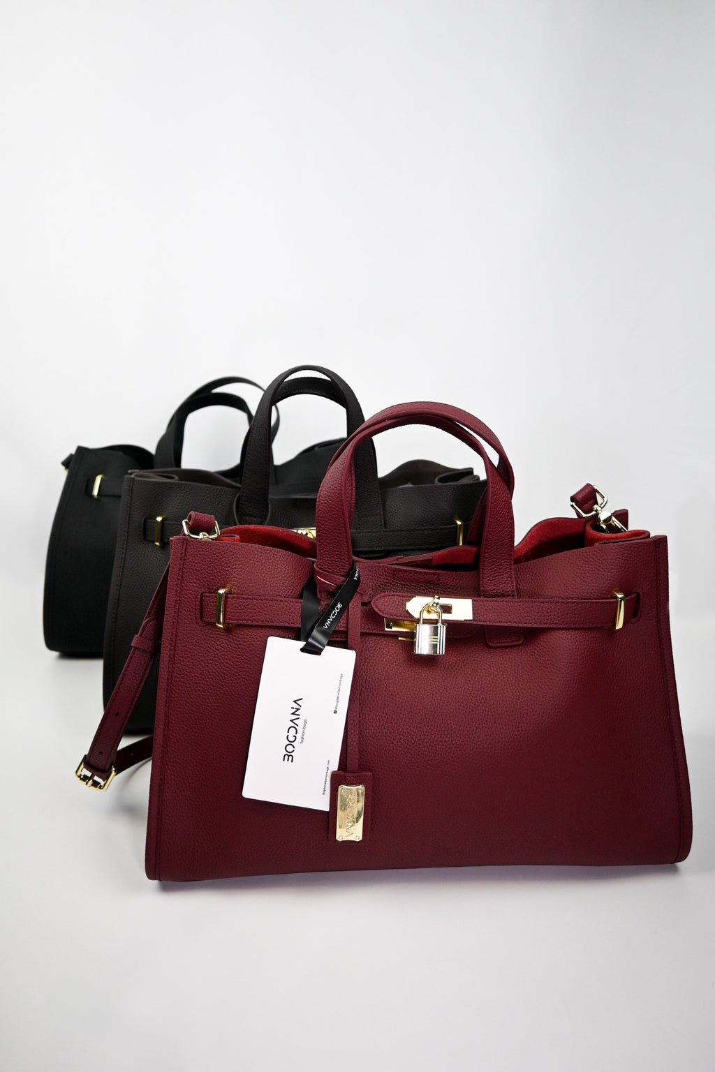 Bogdana Urban Luxe Tote with Gold Hardware & Adjustable Strap – Women’s Shoulder Bag