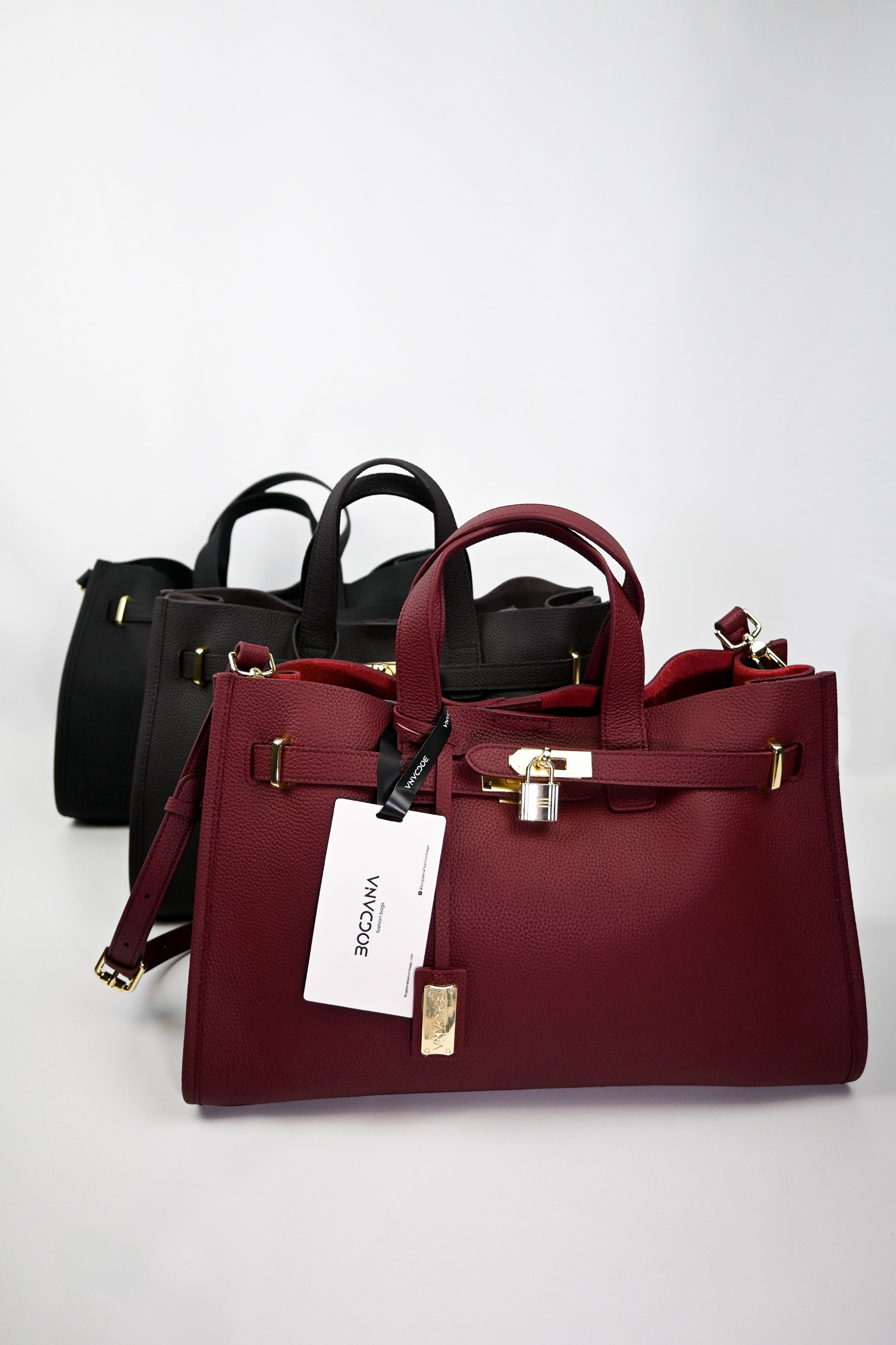 Bogdana Urban Luxe Tote with Gold Hardware & Adjustable Strap – Women’s Shoulder Bag