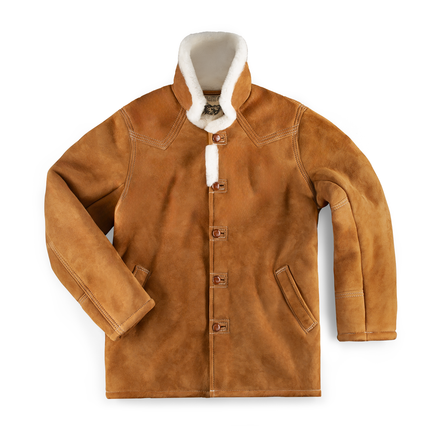 &SONS Aspen Shearling Coat Tan