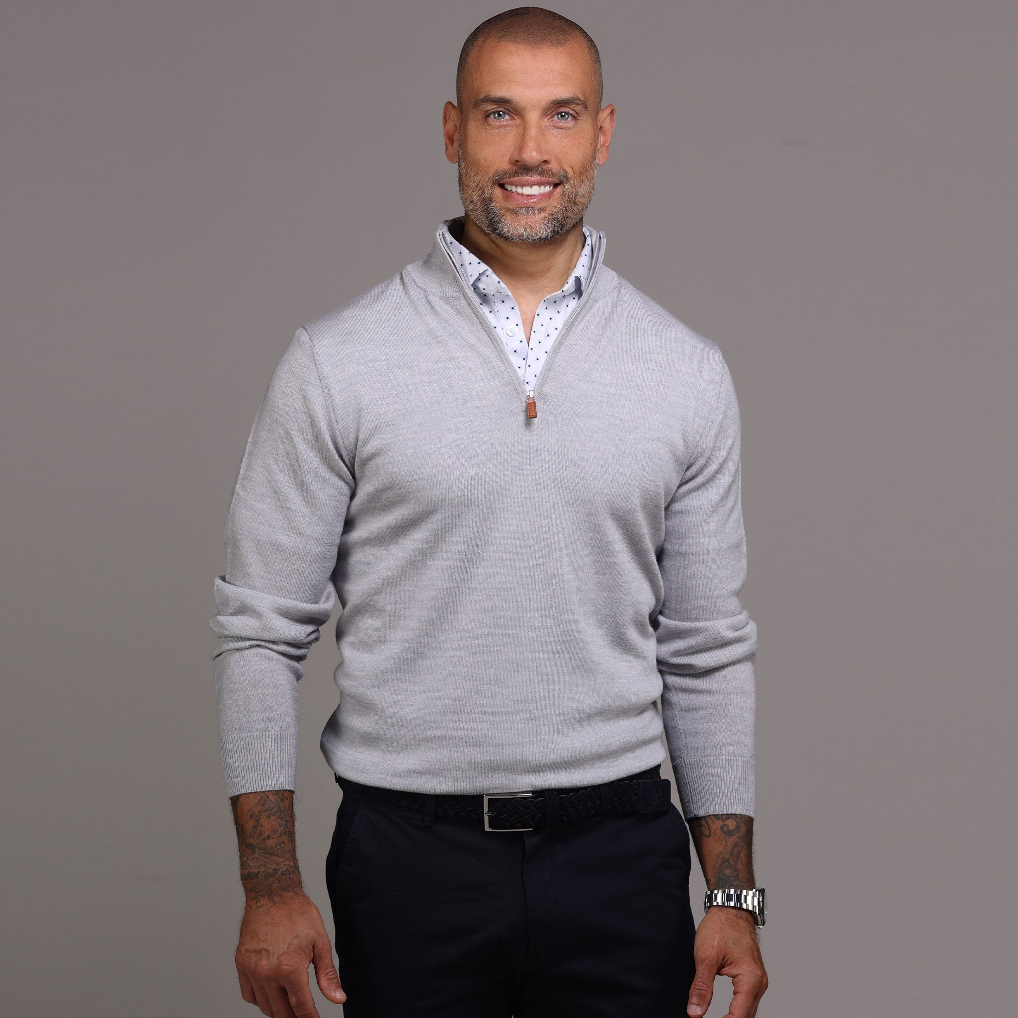 Semi-Spread Collar Polo White Pebble Beach 5 Diamond Original