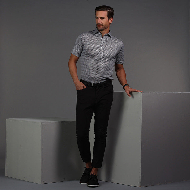 Semi-Spread Collar Polo Vantage Black Original