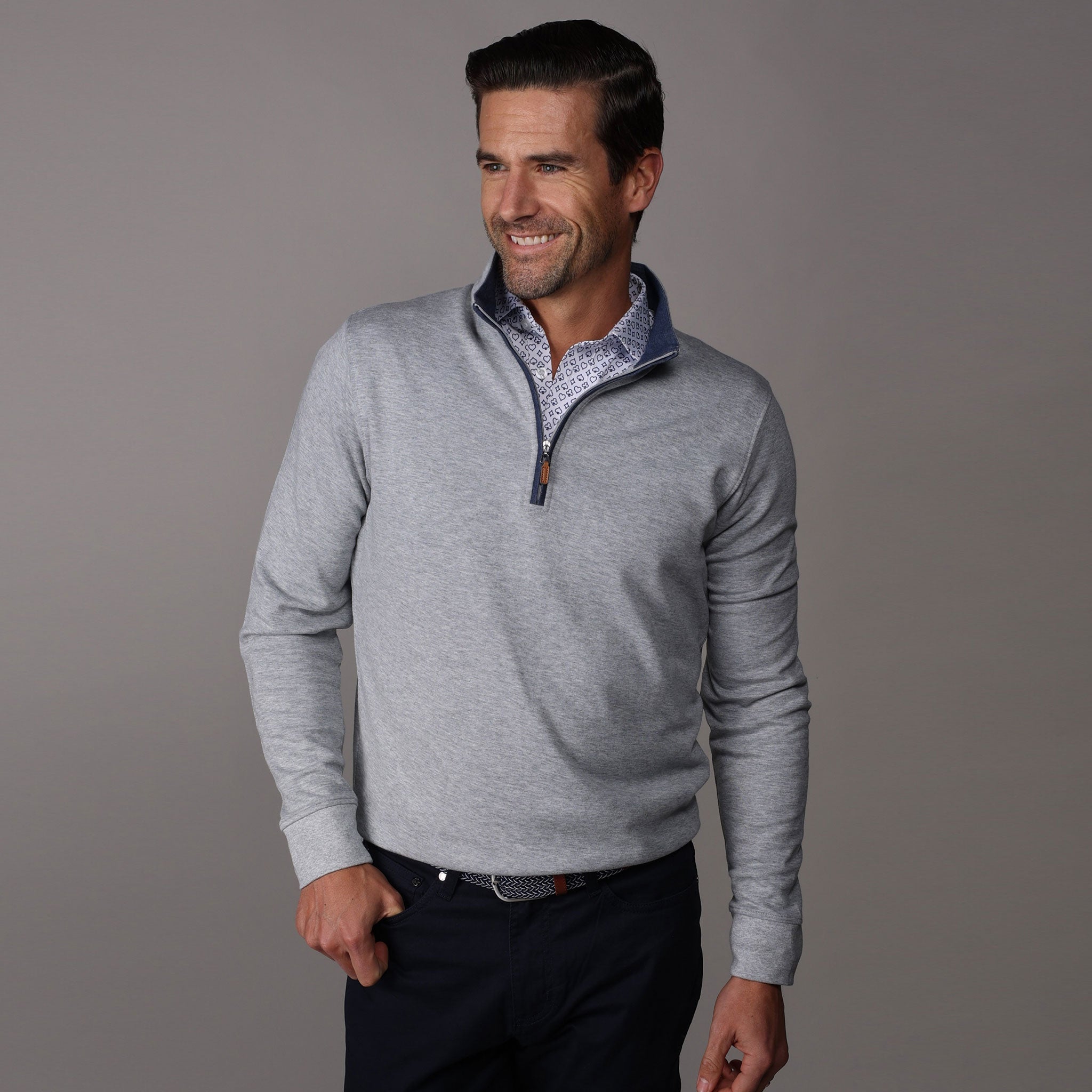 Semi-Spread Collar Polo Royal Flush