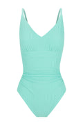 Coolum Core Support One Piece Swim - Aqua Texture