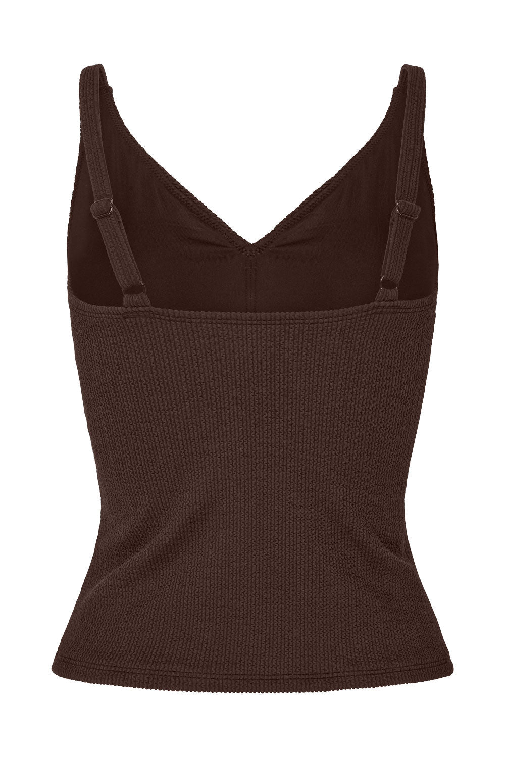 Coolum Tankini Top - Espresso Texture