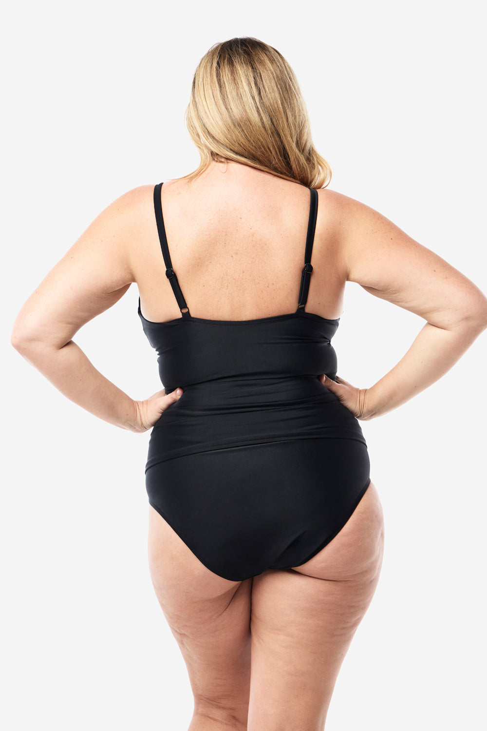 Coolum Tankini Top - Smooth Black