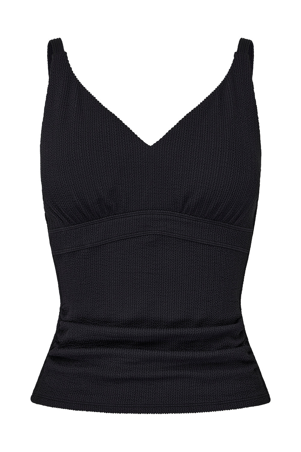 Coolum Tankini Top - Black Texture
