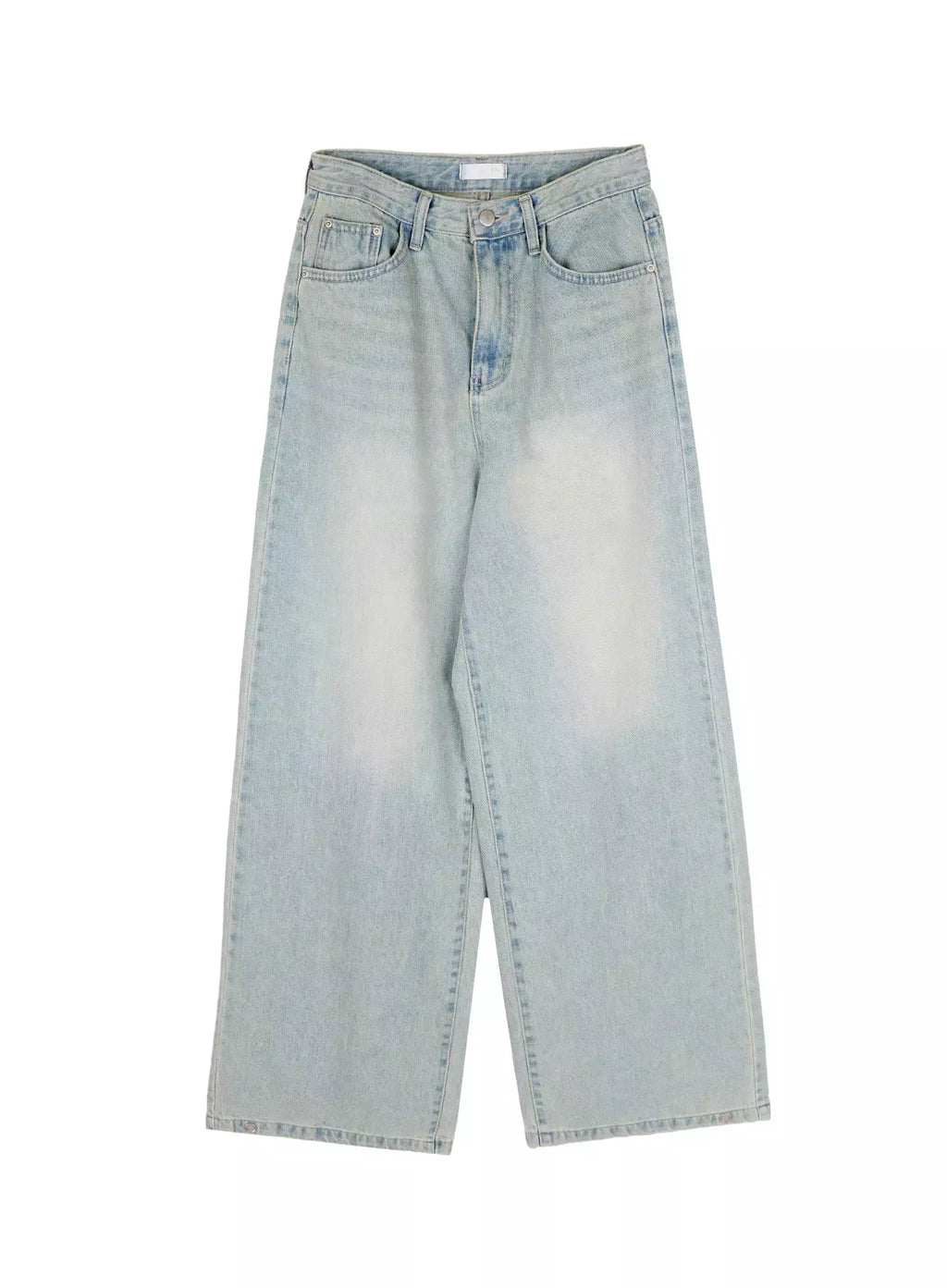 Zion Light Wash Wide-Leg Jeans IY514