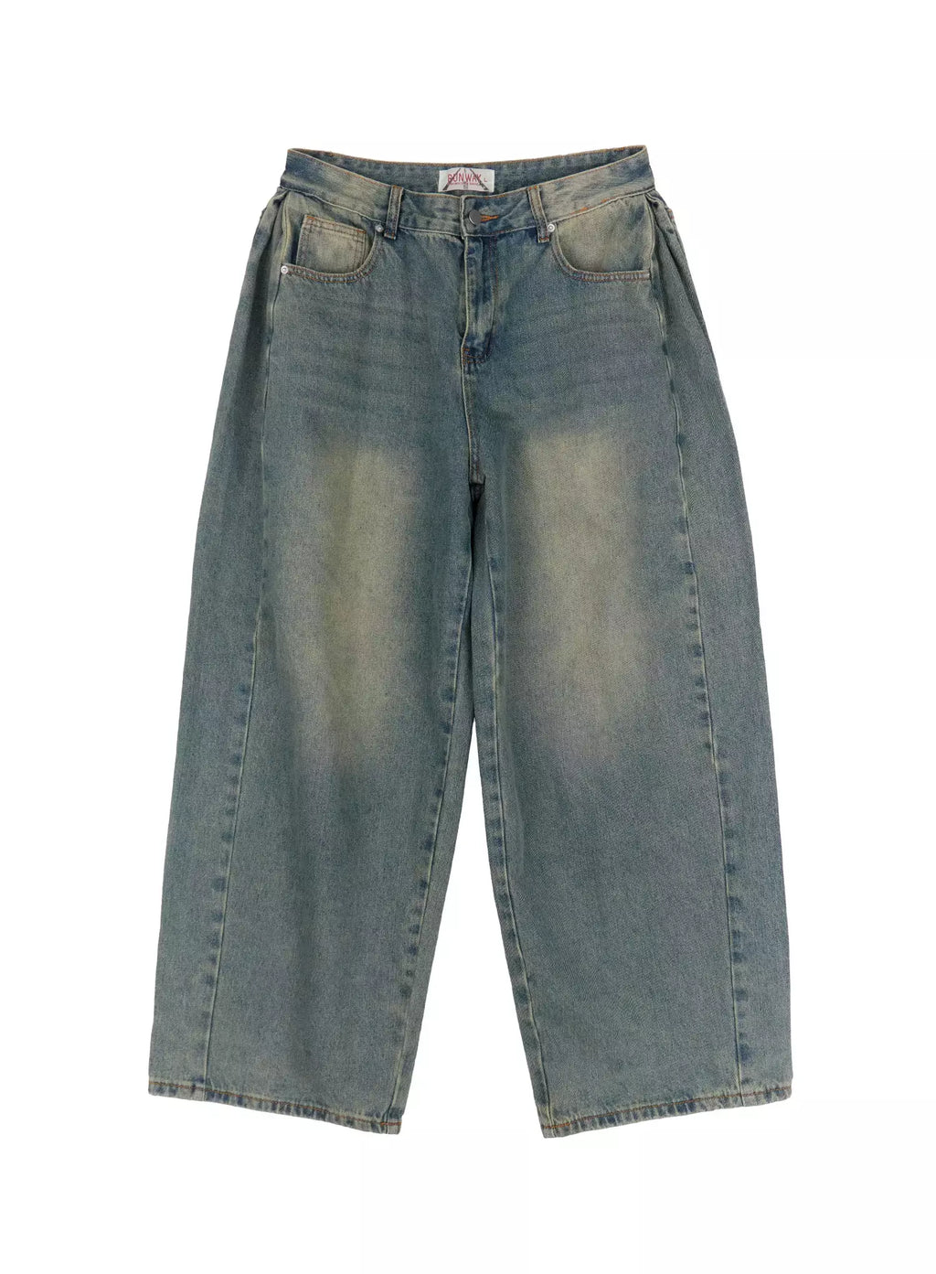 Men's Vintage Wash Side Point Jeans IN525