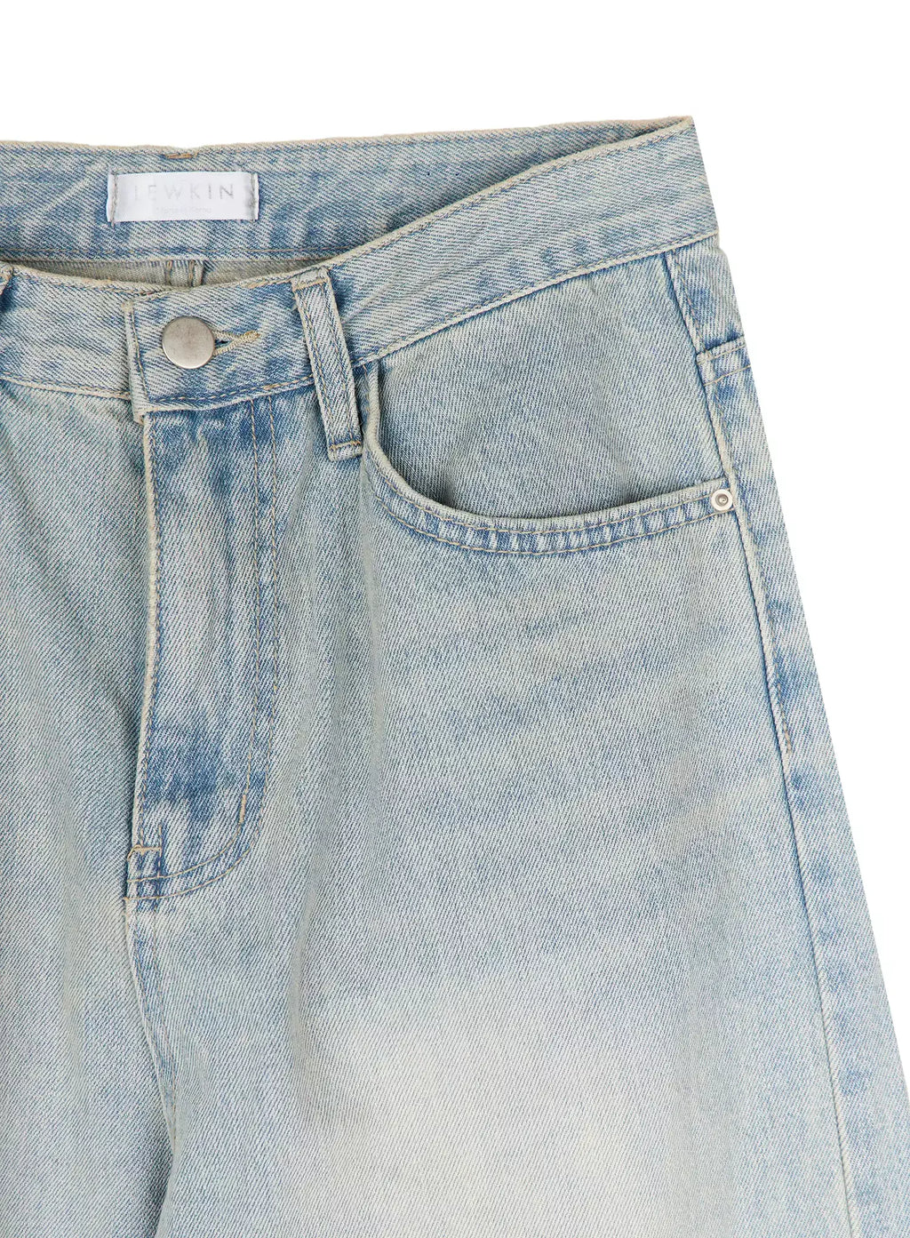 Zion Light Wash Wide-Leg Jeans IY514
