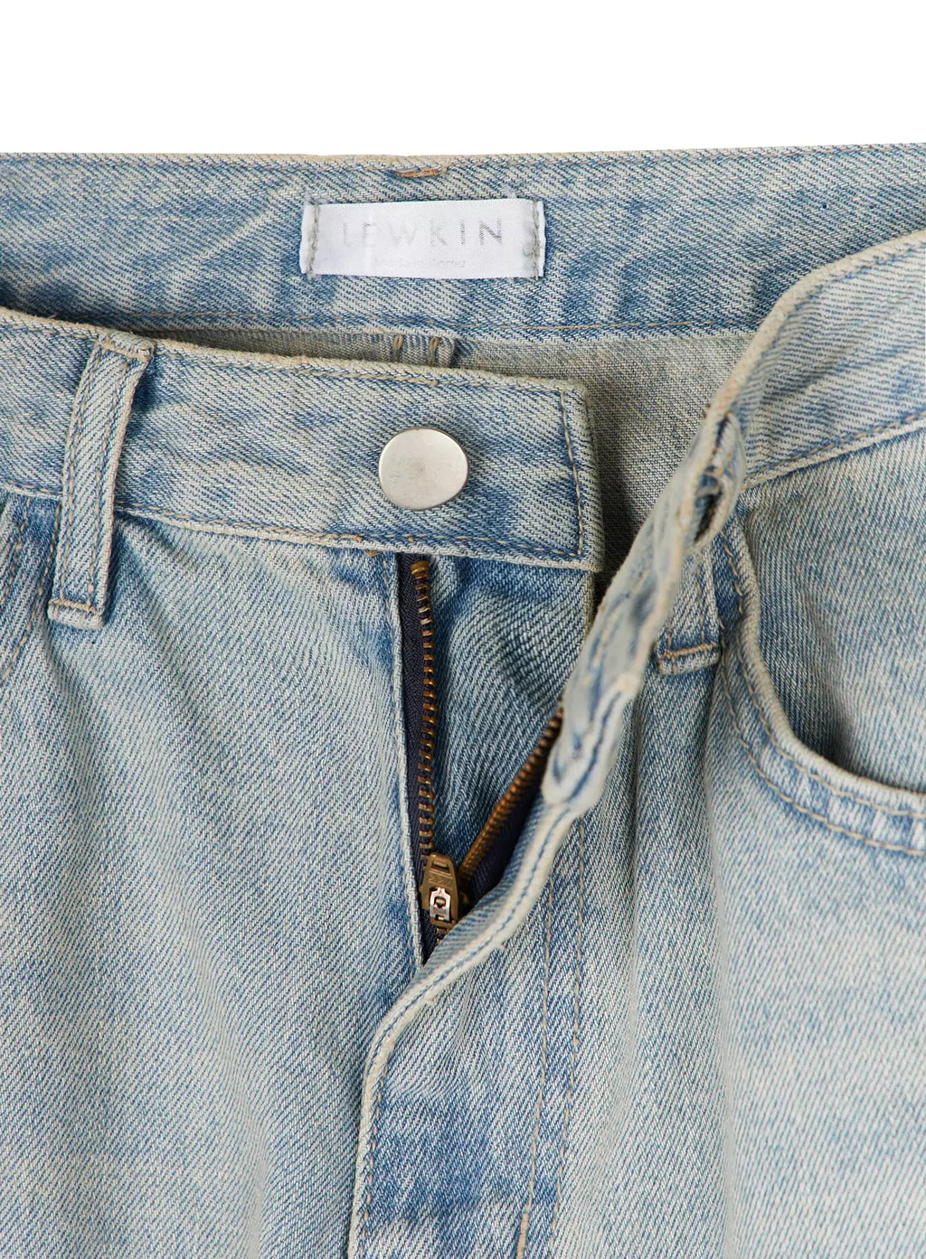 Zion Light Wash Wide-Leg Jeans IY514
