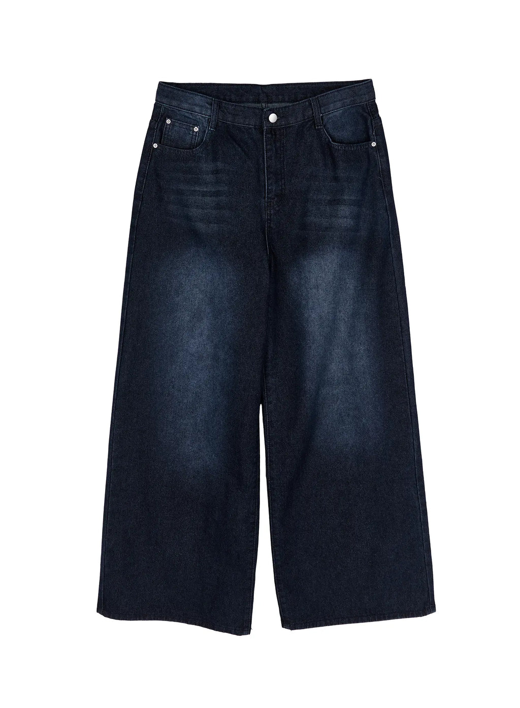 Men's Wide Leg Dark Washed Jeans IA520