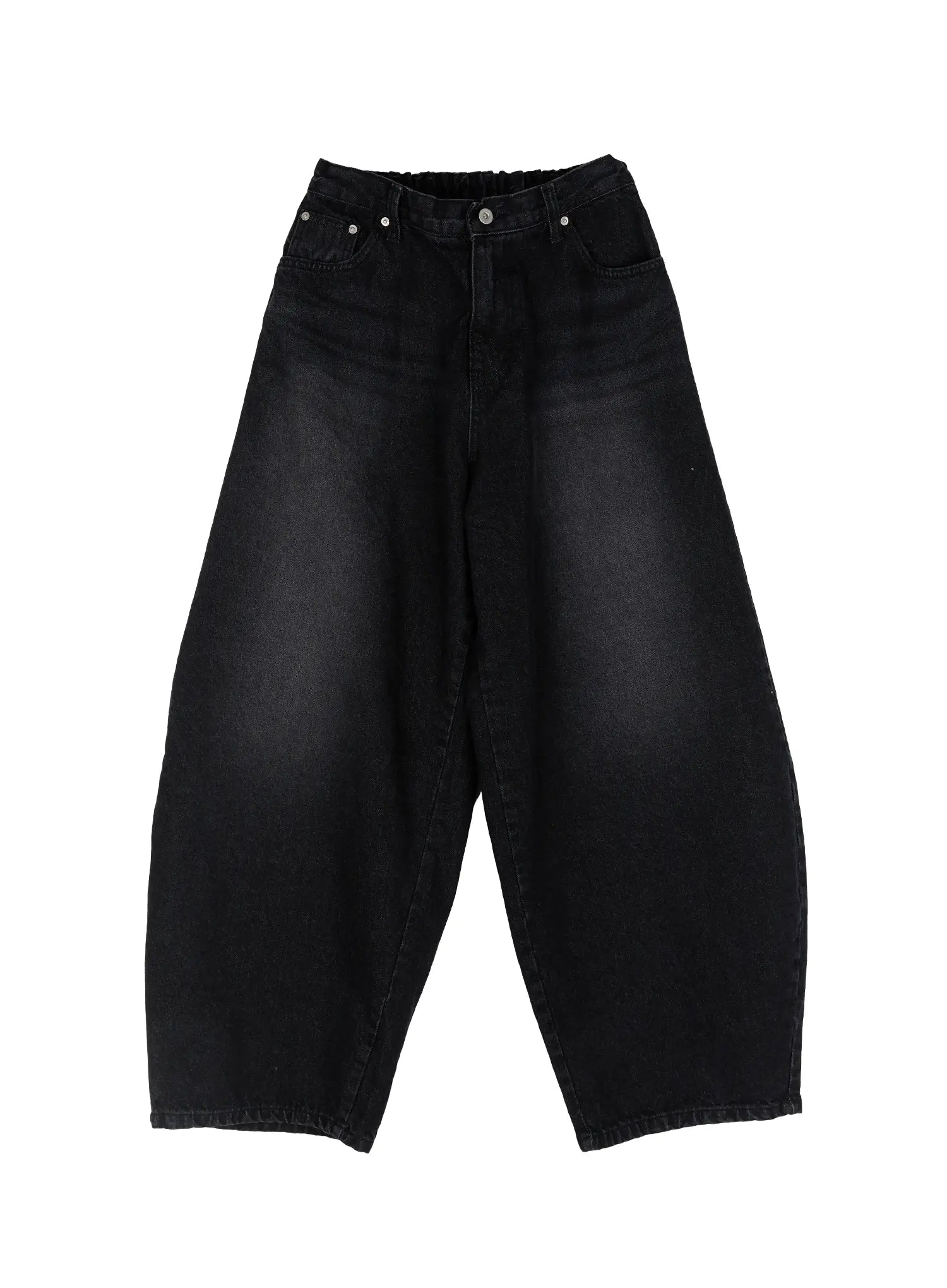 Basic Wide Leg Black Jeans ID515