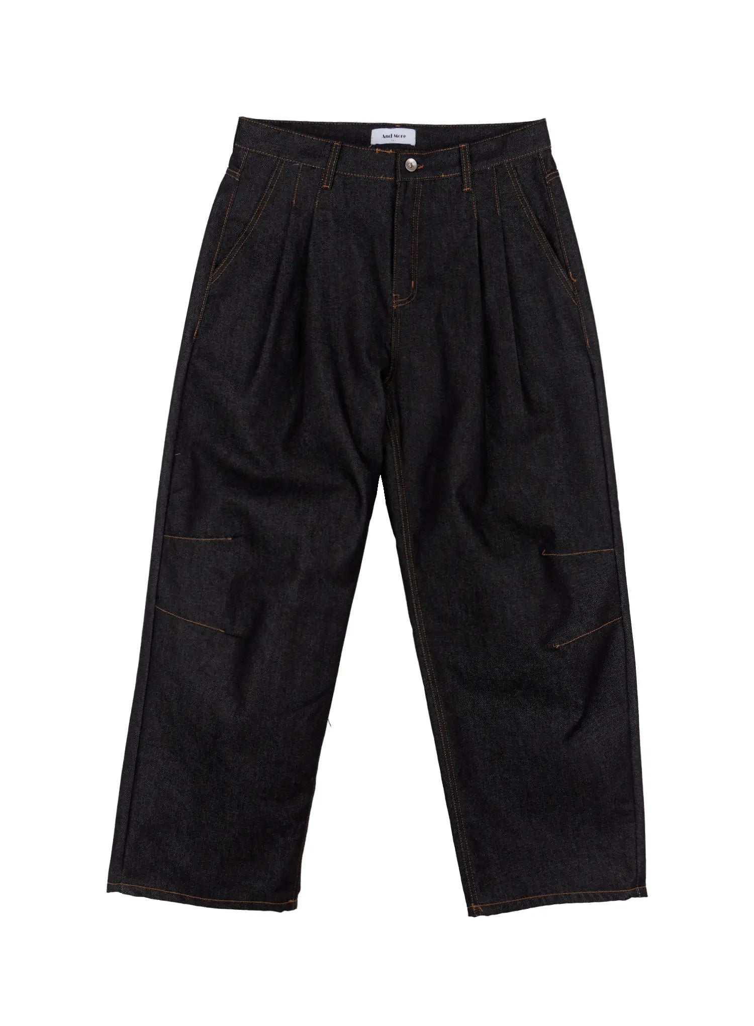 Men's Pintuck Jeans (Black) IN518