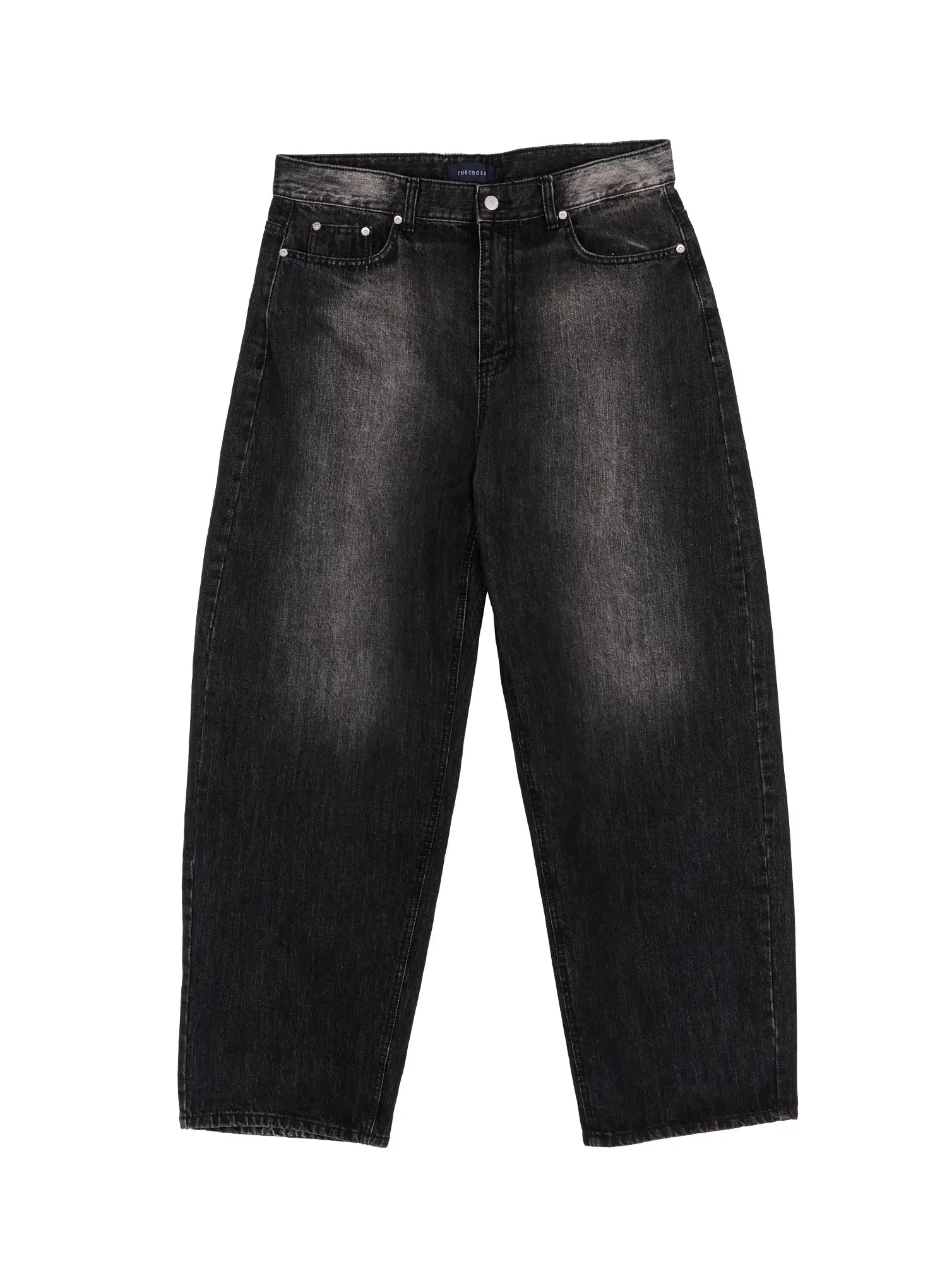 Men's Black Washed Baggy Jeans ID524