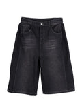 Men's Long Bermuda Cropped Jeans IU510