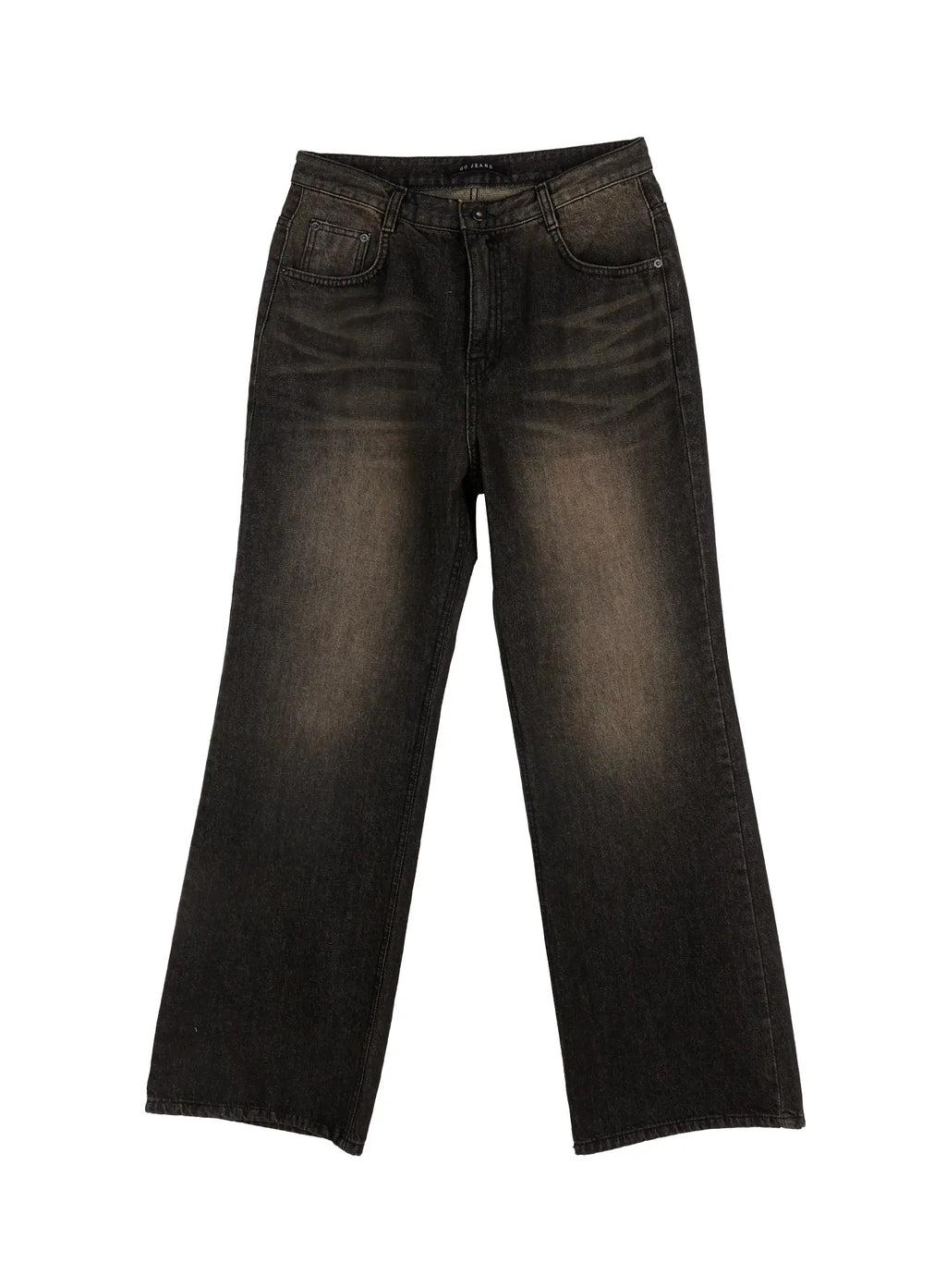 Men's Black Semi-Flared Jeans IJ521