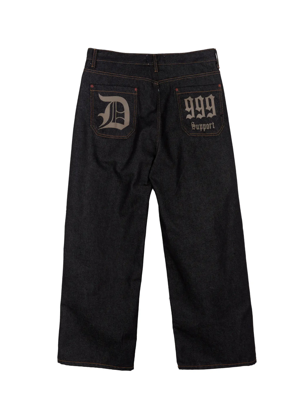 Men's Pintuck Jeans (Black) IN518