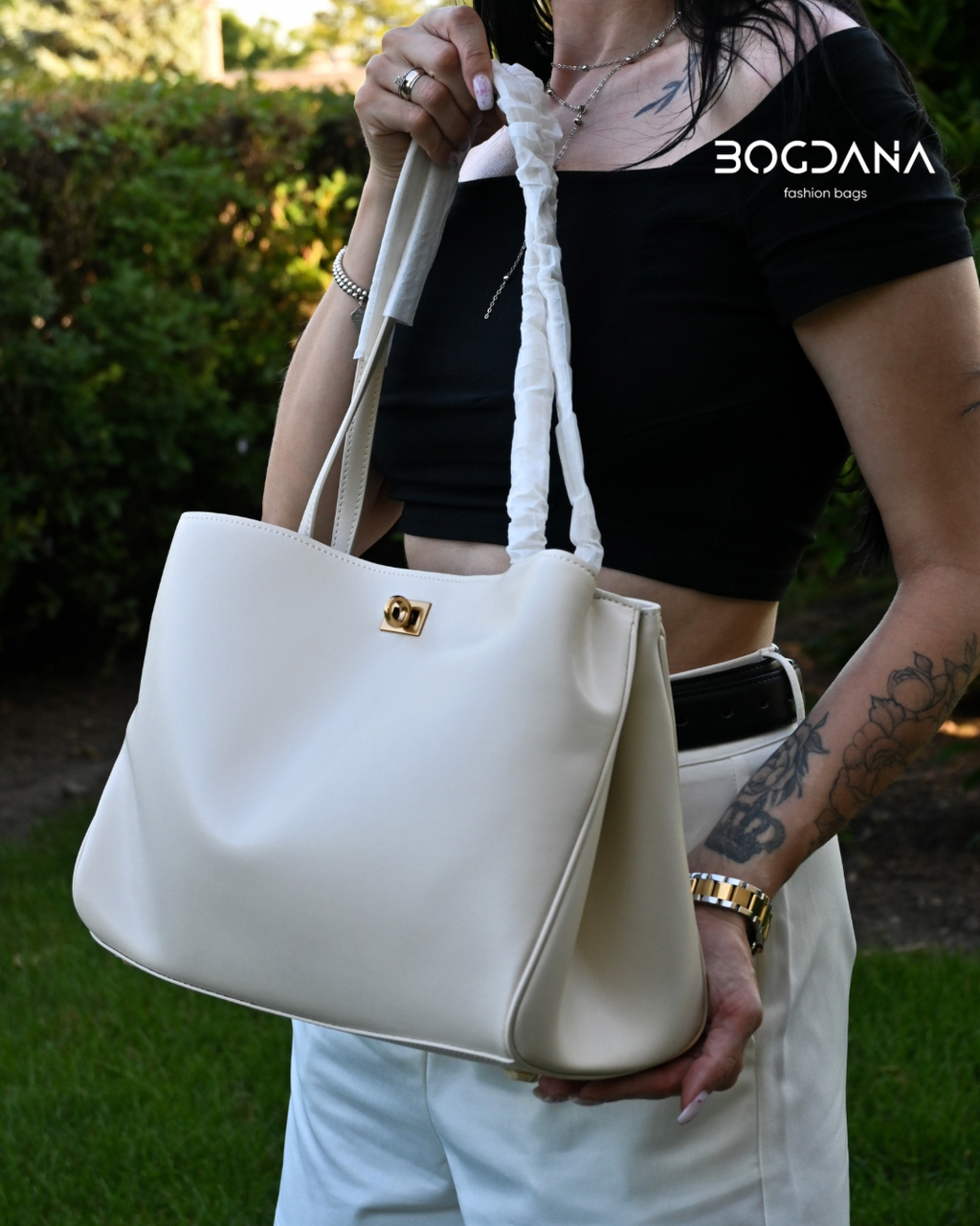 Elara Gold™. Genuine Cow Leather Shoulder Bag | Made in Italy 🇮🇹