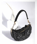 Luxe Harmonie – Quilted Shoulder Bag with Short Handle and Gold Chain Accent