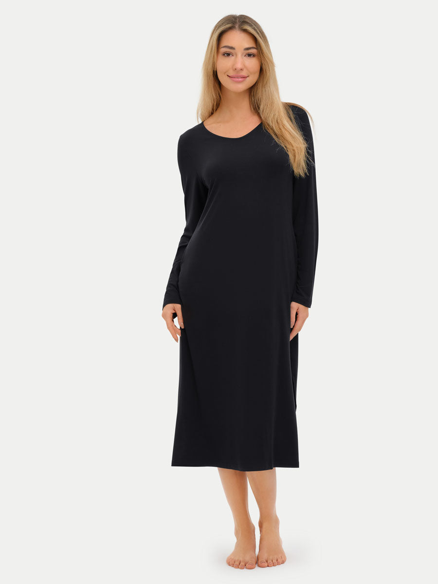 Long Sleeve Long Bamboo Sleepshirt