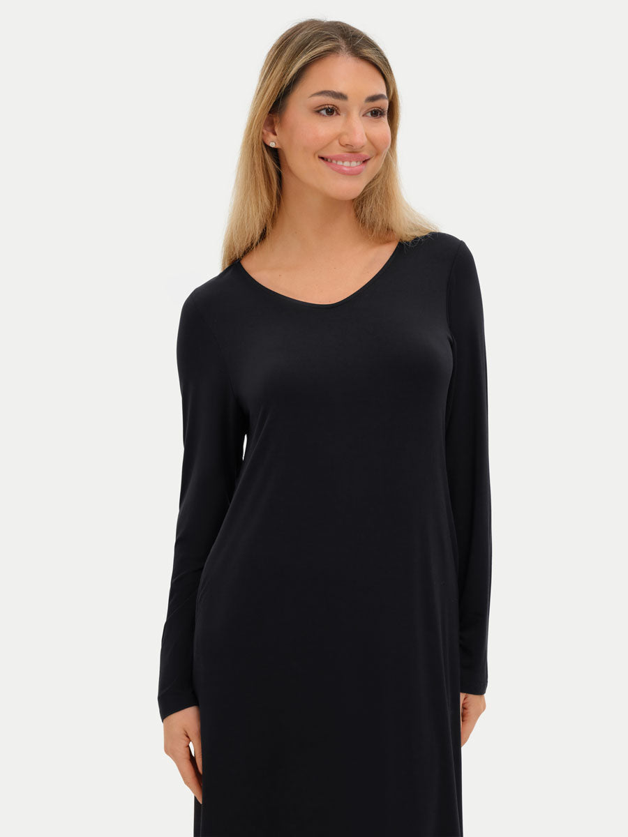 Long Sleeve Long Bamboo Sleepshirt