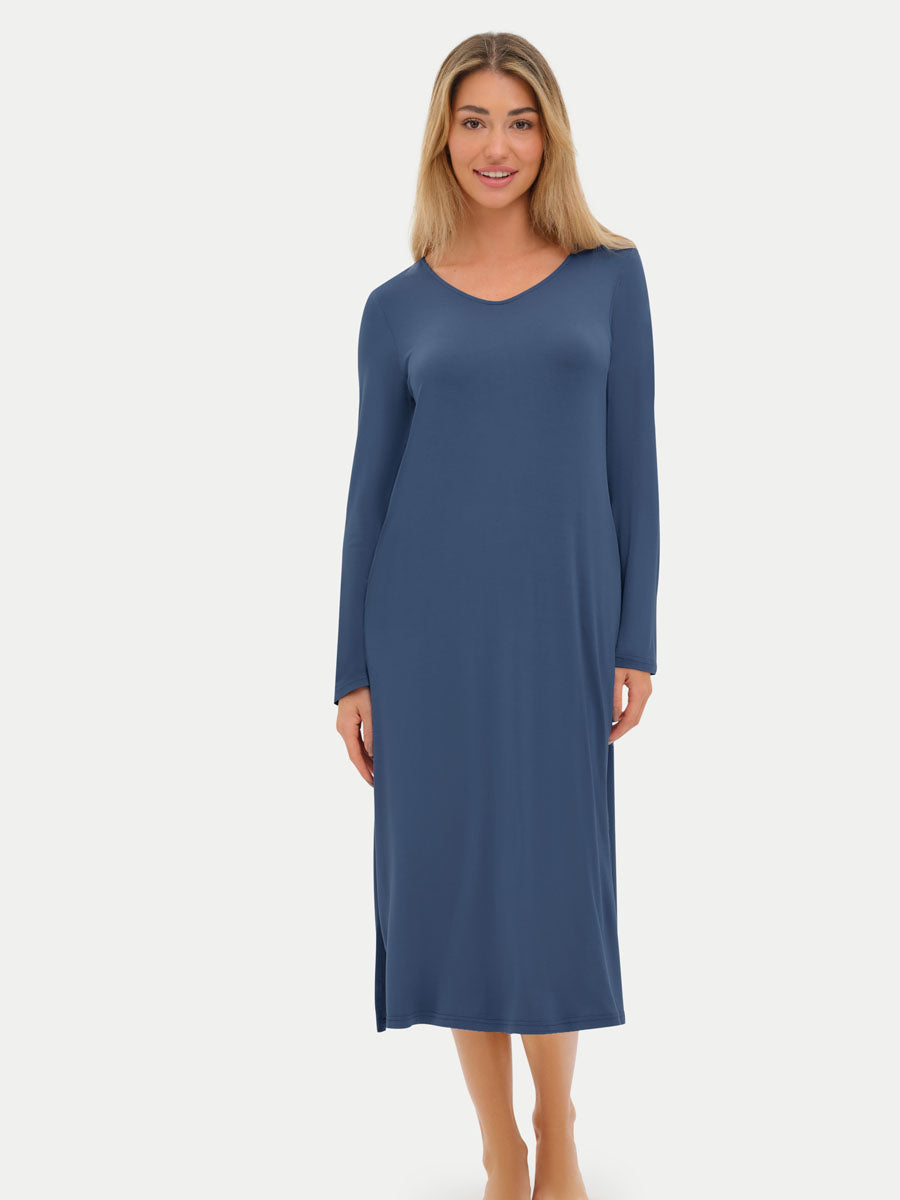 Long Sleeve Long Bamboo Sleepshirt