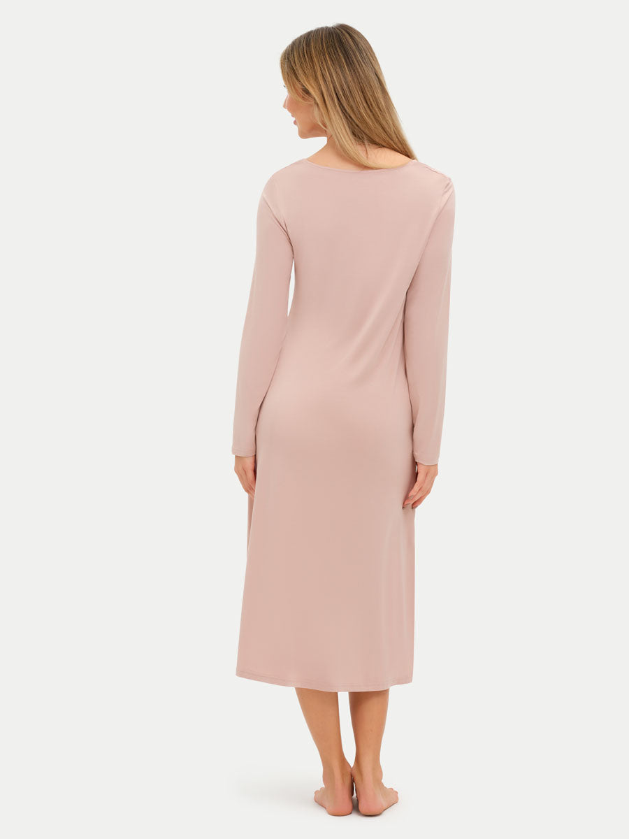 Long Sleeve Long Bamboo Sleepshirt