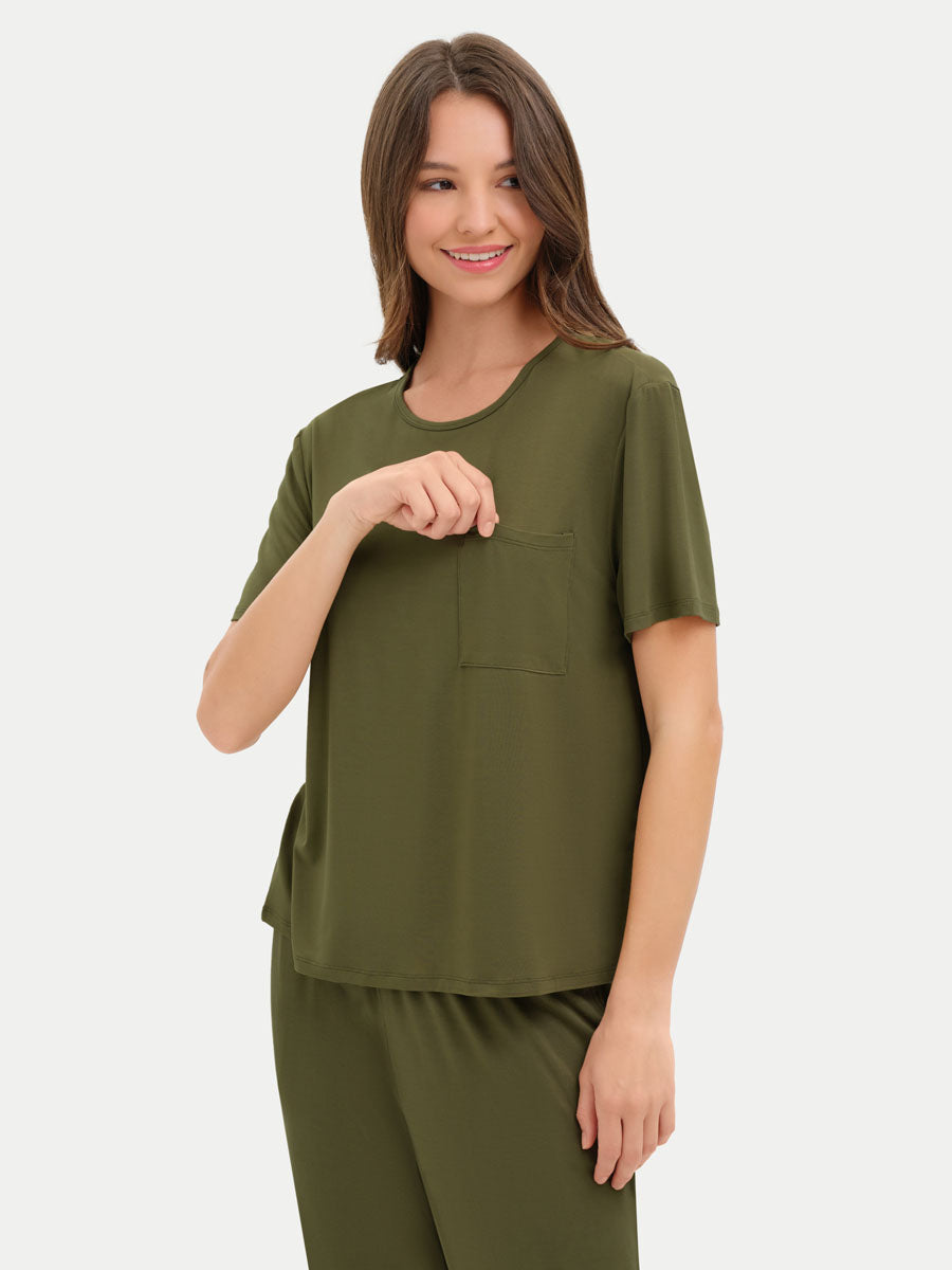 Short Sleeve Bamboo Relaxed Tee