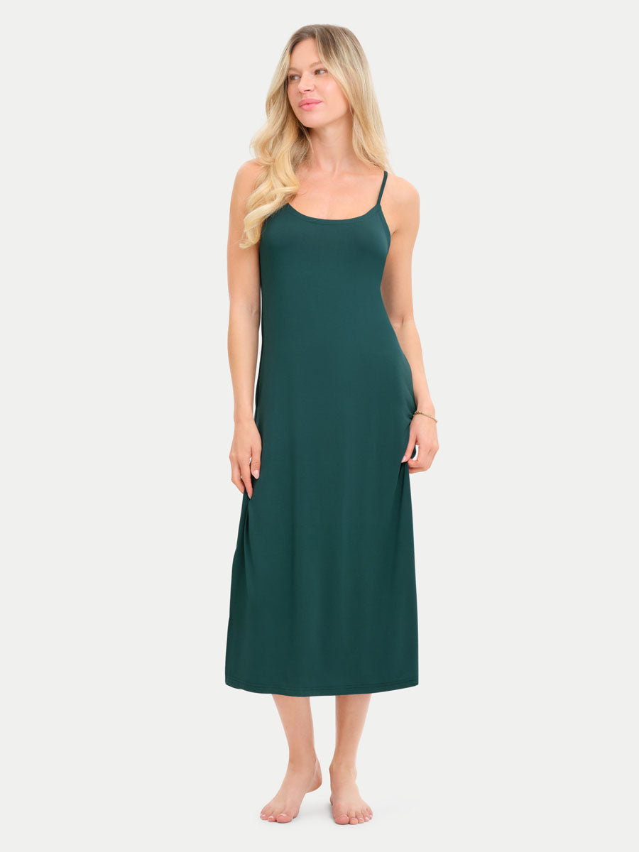 Sleeveless Long Bamboo Sleepshirt