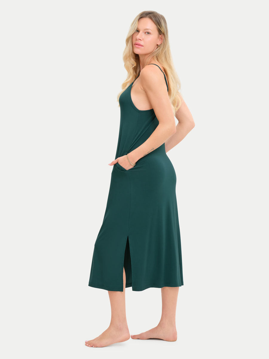 Sleeveless Long Bamboo Sleepshirt