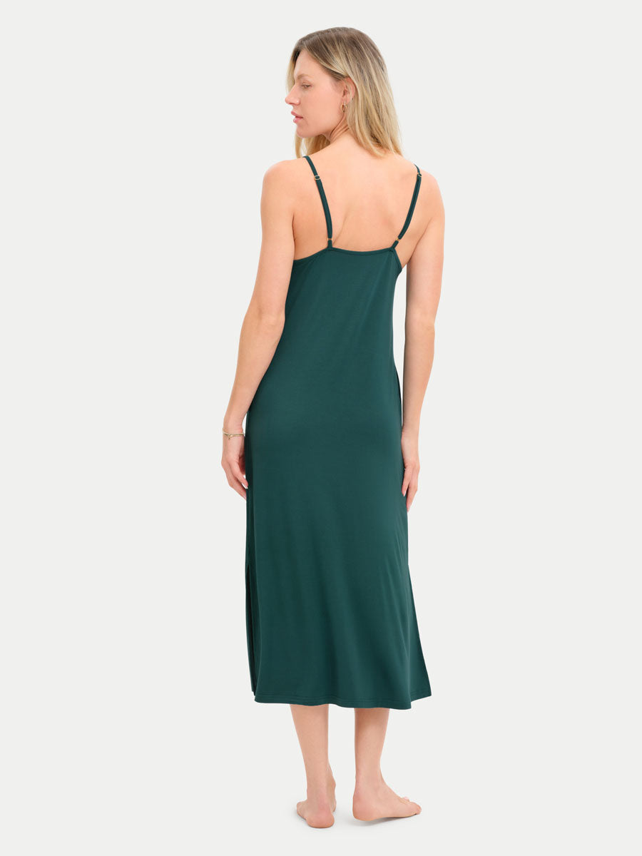 Sleeveless Long Bamboo Sleepshirt