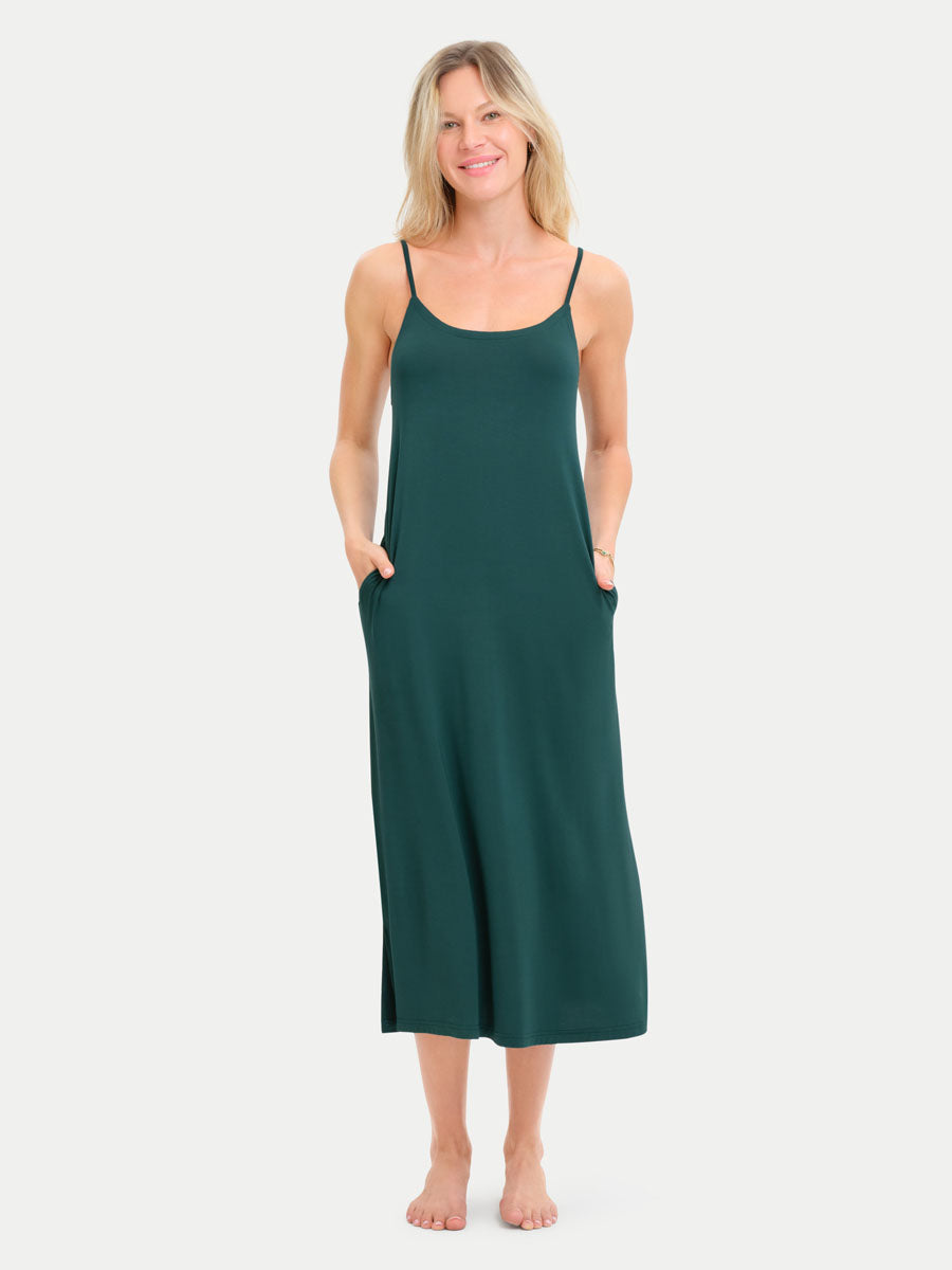 Sleeveless Long Bamboo Sleepshirt